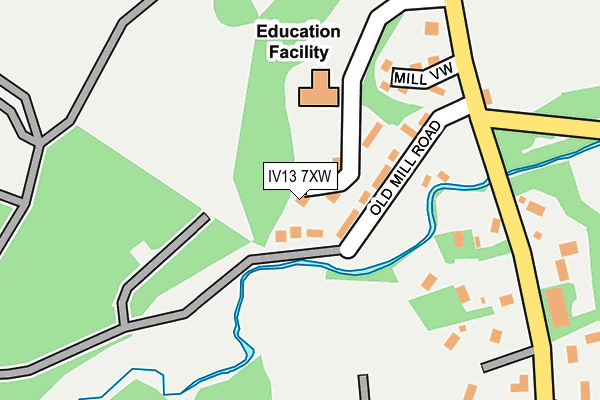 IV13 7XW map - OS OpenMap – Local (Ordnance Survey)