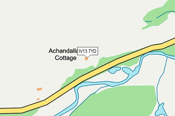 IV13 7YD map - OS OpenMap – Local (Ordnance Survey)