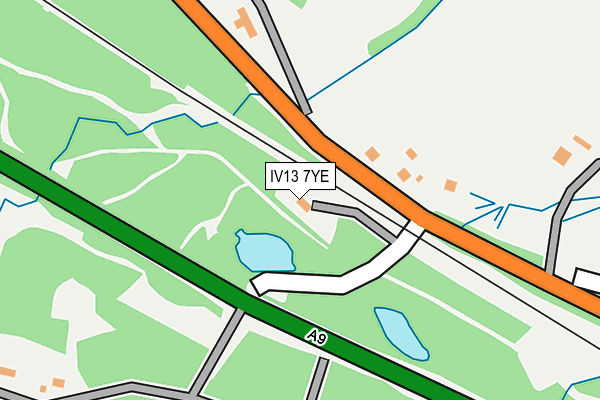 IV13 7YE map - OS OpenMap – Local (Ordnance Survey)