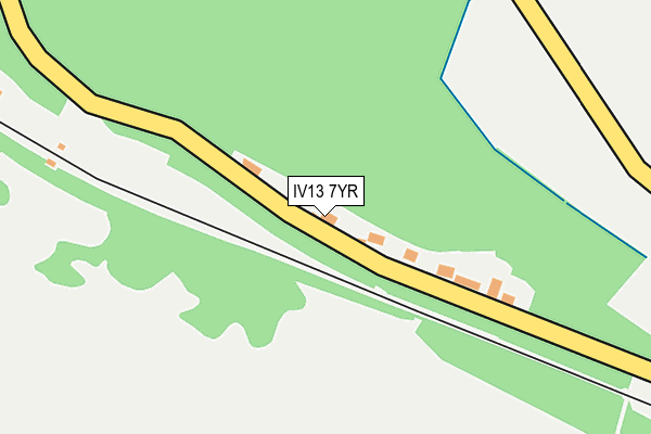 IV13 7YR map - OS OpenMap – Local (Ordnance Survey)