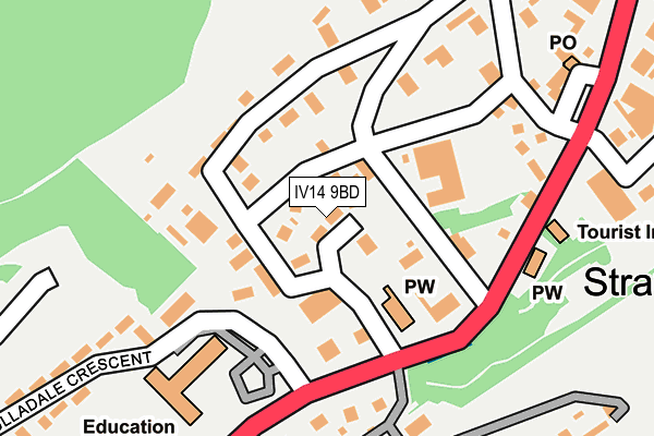 IV14 9BD map - OS OpenMap – Local (Ordnance Survey)