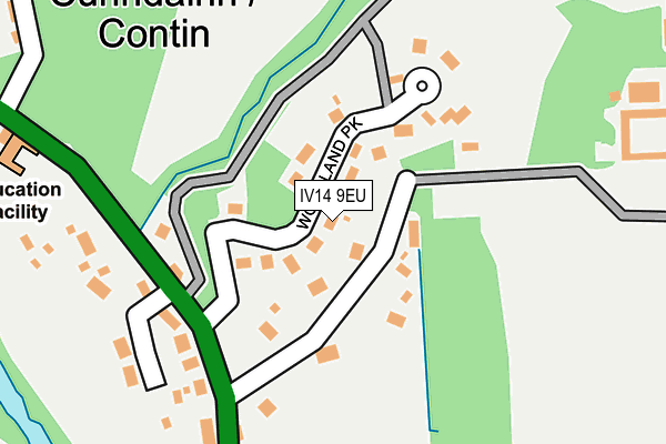 IV14 9EU map - OS OpenMap – Local (Ordnance Survey)