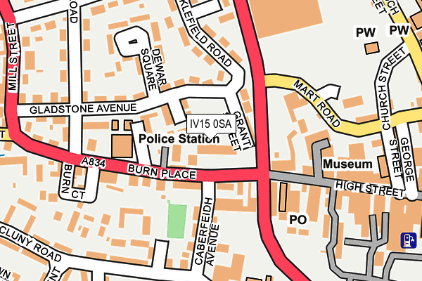 IV15 0SA map - OS OpenMap – Local (Ordnance Survey)