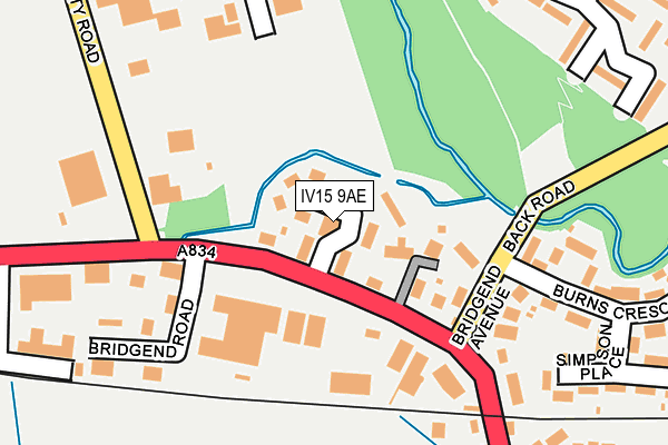 IV15 9AE map - OS OpenMap – Local (Ordnance Survey)
