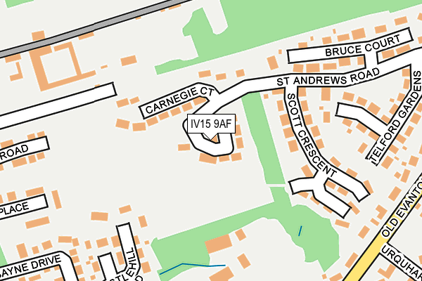 IV15 9AF map - OS OpenMap – Local (Ordnance Survey)