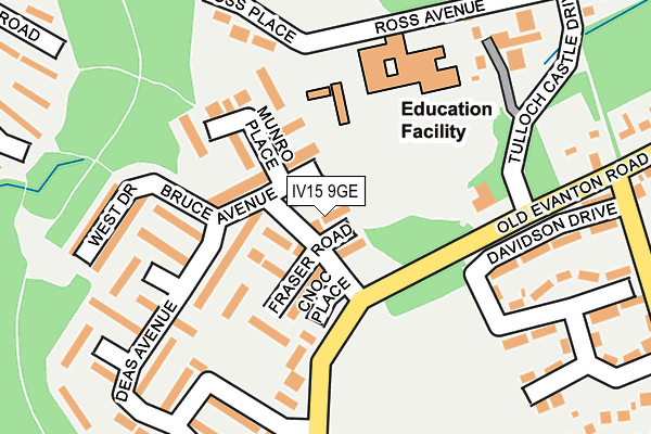 IV15 9GE map - OS OpenMap – Local (Ordnance Survey)
