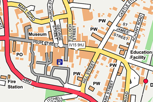 IV15 9HJ map - OS OpenMap – Local (Ordnance Survey)