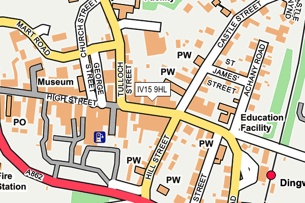 Map of FONE FITNESS LTD at local scale