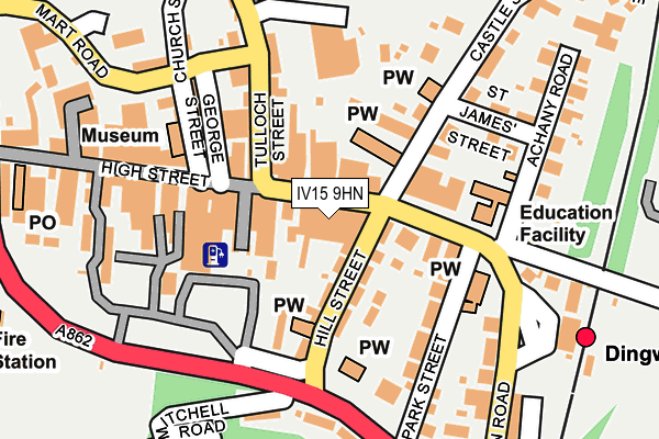 IV15 9HN map - OS OpenMap – Local (Ordnance Survey)