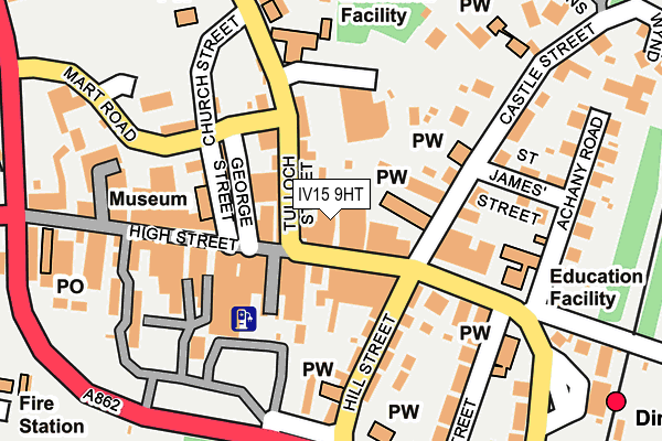 IV15 9HT map - OS OpenMap – Local (Ordnance Survey)