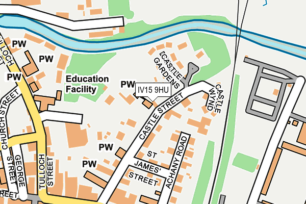 IV15 9HU map - OS OpenMap – Local (Ordnance Survey)