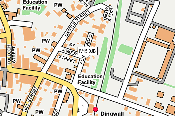 IV15 9JB map - OS OpenMap – Local (Ordnance Survey)