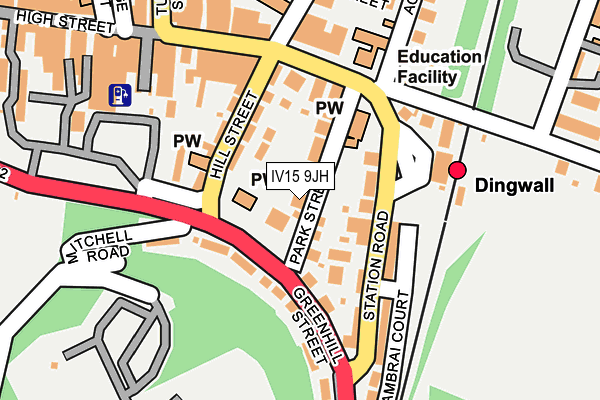 IV15 9JH map - OS OpenMap – Local (Ordnance Survey)
