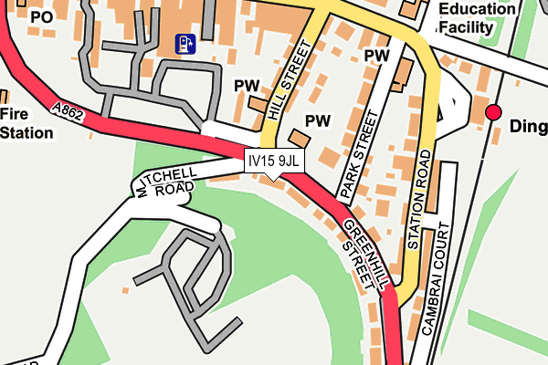 IV15 9JL map - OS OpenMap – Local (Ordnance Survey)