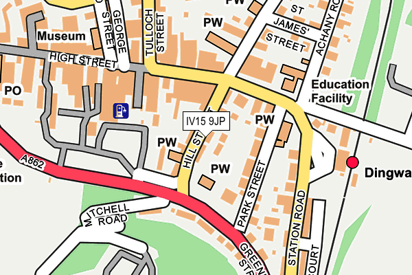 IV15 9JP map - OS OpenMap – Local (Ordnance Survey)