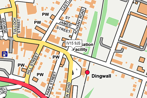 IV15 9JS map - OS OpenMap – Local (Ordnance Survey)