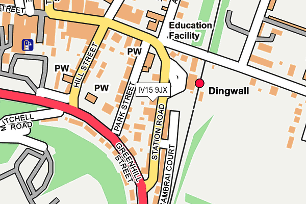 IV15 9JX map - OS OpenMap – Local (Ordnance Survey)