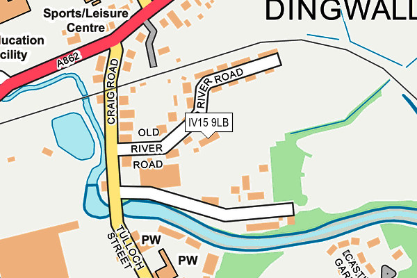 IV15 9LB map - OS OpenMap – Local (Ordnance Survey)