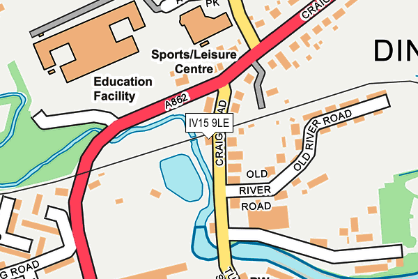 IV15 9LE map - OS OpenMap – Local (Ordnance Survey)