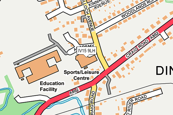 IV15 9LH map - OS OpenMap – Local (Ordnance Survey)