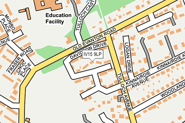 IV15 9LP map - OS OpenMap – Local (Ordnance Survey)