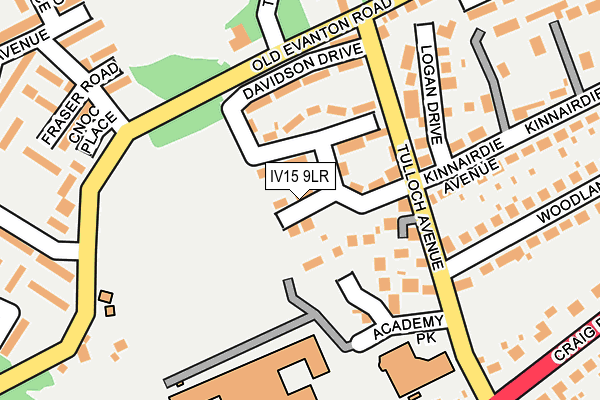 IV15 9LR map - OS OpenMap – Local (Ordnance Survey)