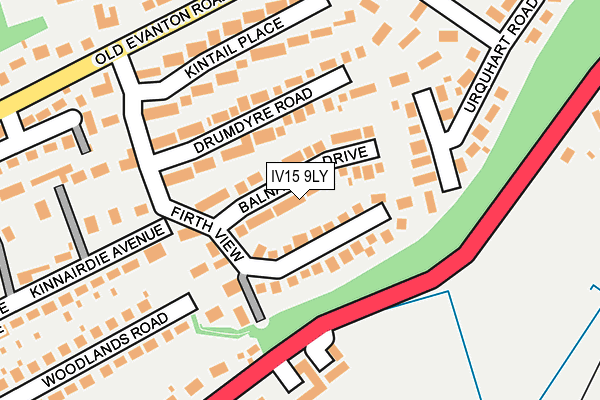 IV15 9LY map - OS OpenMap – Local (Ordnance Survey)