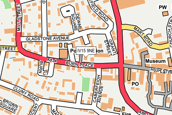 IV15 9NE map - OS OpenMap – Local (Ordnance Survey)