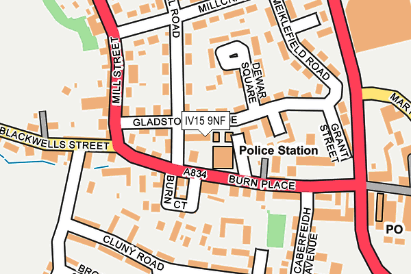 IV15 9NF map - OS OpenMap – Local (Ordnance Survey)