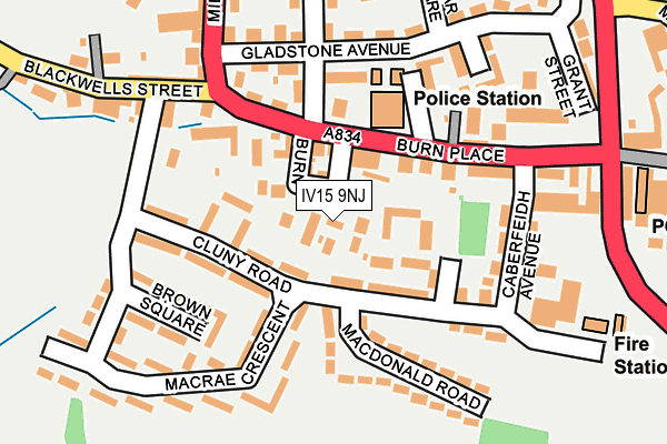 IV15 9NJ map - OS OpenMap – Local (Ordnance Survey)