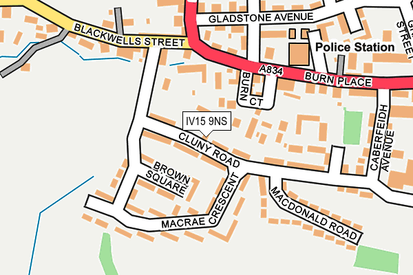 IV15 9NS map - OS OpenMap – Local (Ordnance Survey)
