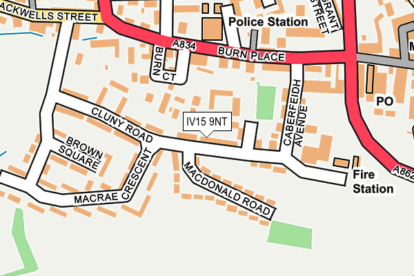 IV15 9NT map - OS OpenMap – Local (Ordnance Survey)