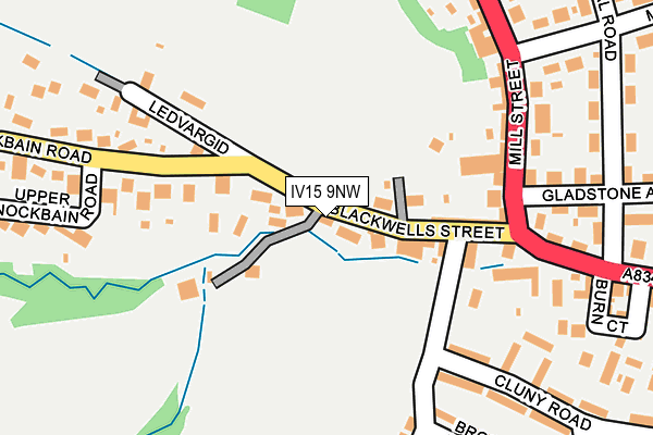 IV15 9NW map - OS OpenMap – Local (Ordnance Survey)