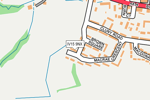 IV15 9NX map - OS OpenMap – Local (Ordnance Survey)
