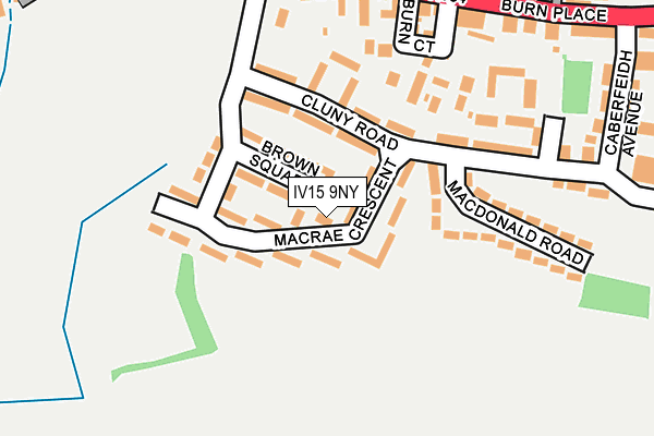 IV15 9NY map - OS OpenMap – Local (Ordnance Survey)