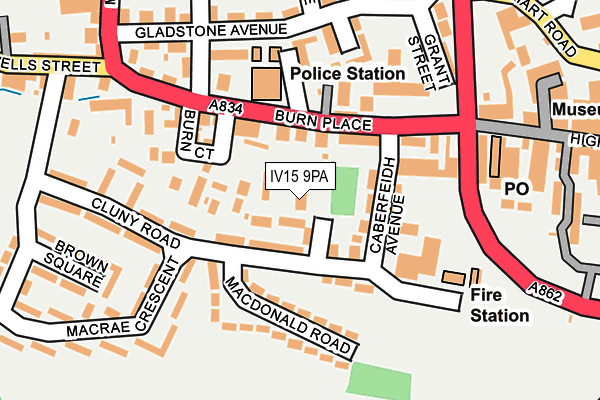 IV15 9PA map - OS OpenMap – Local (Ordnance Survey)