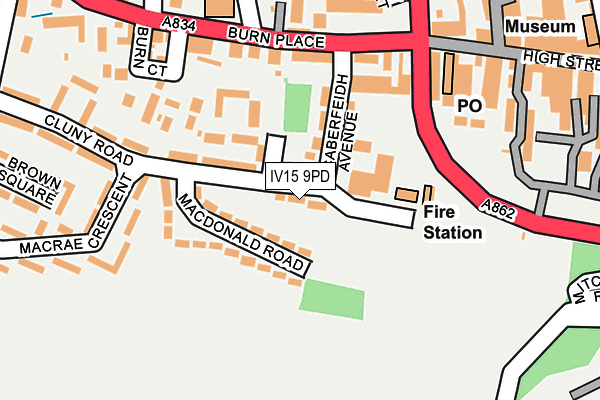 IV15 9PD map - OS OpenMap – Local (Ordnance Survey)