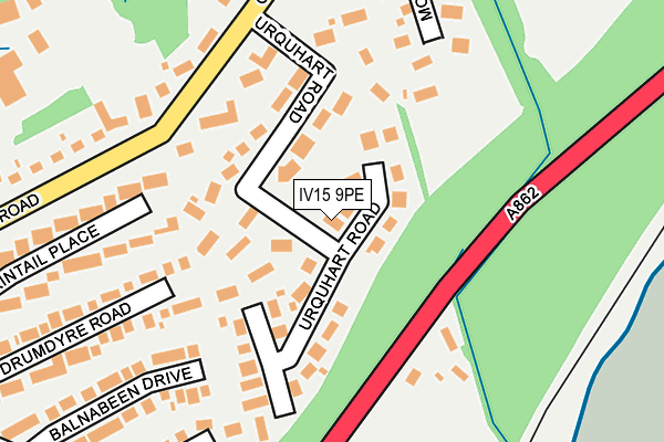 IV15 9PE map - OS OpenMap – Local (Ordnance Survey)