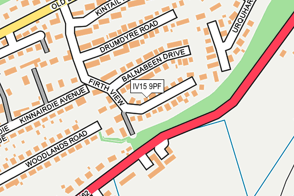 IV15 9PF map - OS OpenMap – Local (Ordnance Survey)