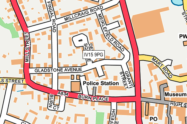 IV15 9PG map - OS OpenMap – Local (Ordnance Survey)