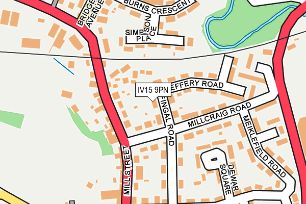 IV15 9PN map - OS OpenMap – Local (Ordnance Survey)