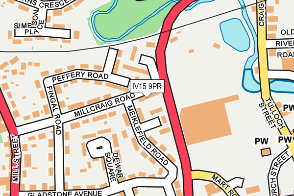 IV15 9PR map - OS OpenMap – Local (Ordnance Survey)