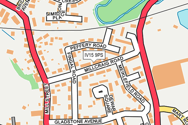 IV15 9PS map - OS OpenMap – Local (Ordnance Survey)