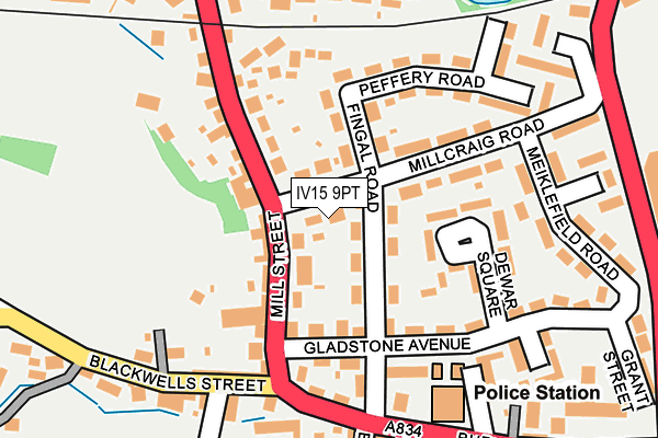 IV15 9PT map - OS OpenMap – Local (Ordnance Survey)