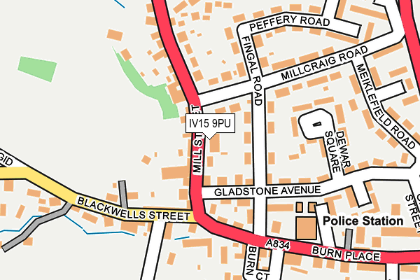 IV15 9PU map - OS OpenMap – Local (Ordnance Survey)