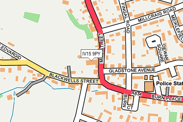 IV15 9PY map - OS OpenMap – Local (Ordnance Survey)