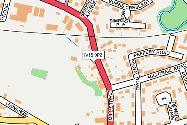 IV15 9PZ map - OS OpenMap – Local (Ordnance Survey)