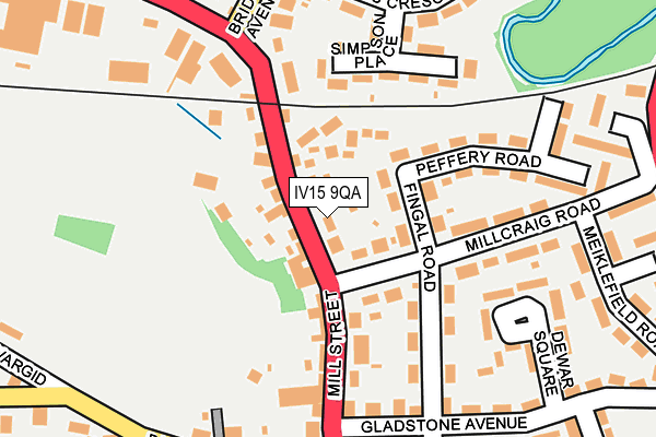 IV15 9QA map - OS OpenMap – Local (Ordnance Survey)
