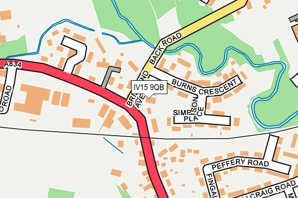 IV15 9QB map - OS OpenMap – Local (Ordnance Survey)