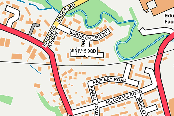 IV15 9QD map - OS OpenMap – Local (Ordnance Survey)